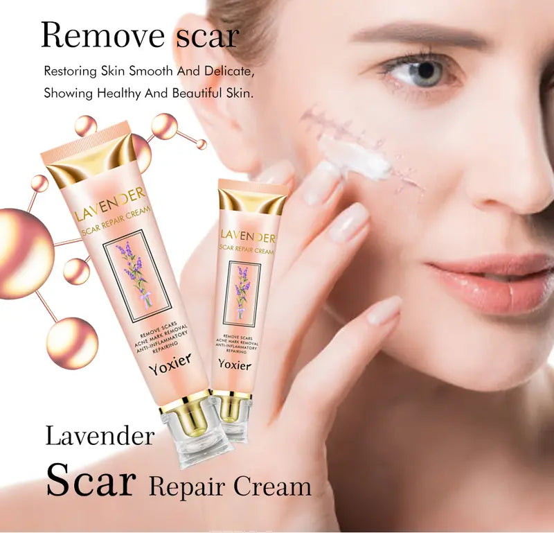 Yoxier Lavender Scar Repair Cream For all Scar Types, Stretchmarks Acne Scars, CS scars, Burns etc