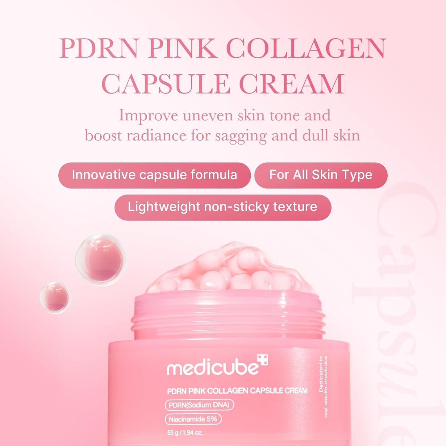Medicube PDRN Pink Collagen Capsule Cream (55 g / 1.94 oz)