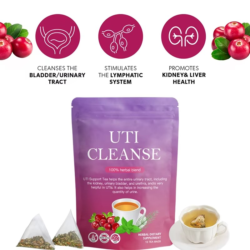 100% Herbal UTI Cleanse Tea for Kidneys, Urinary tract infections and Overall Detox Tea