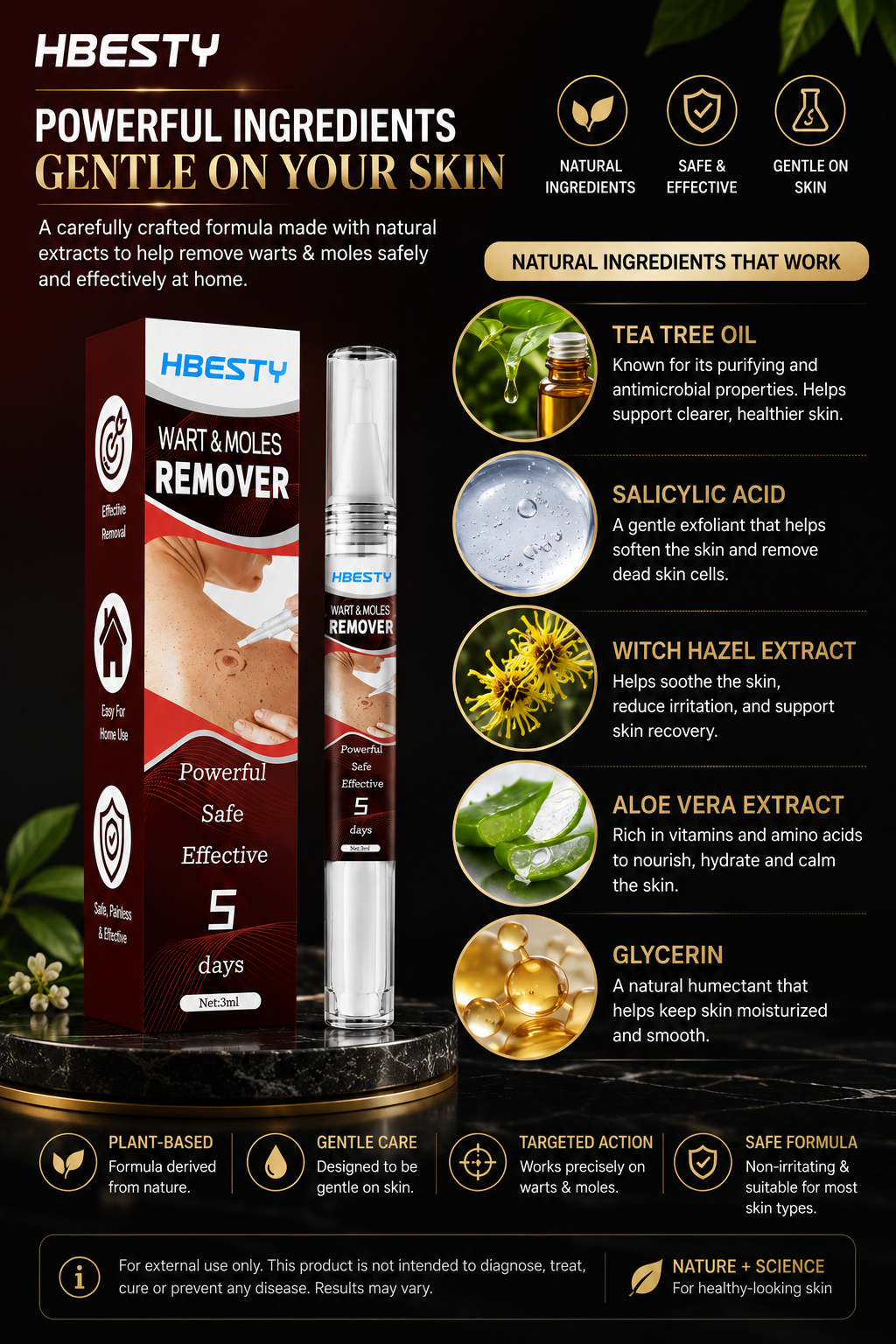5 Days Powerful Wart Remover Essence