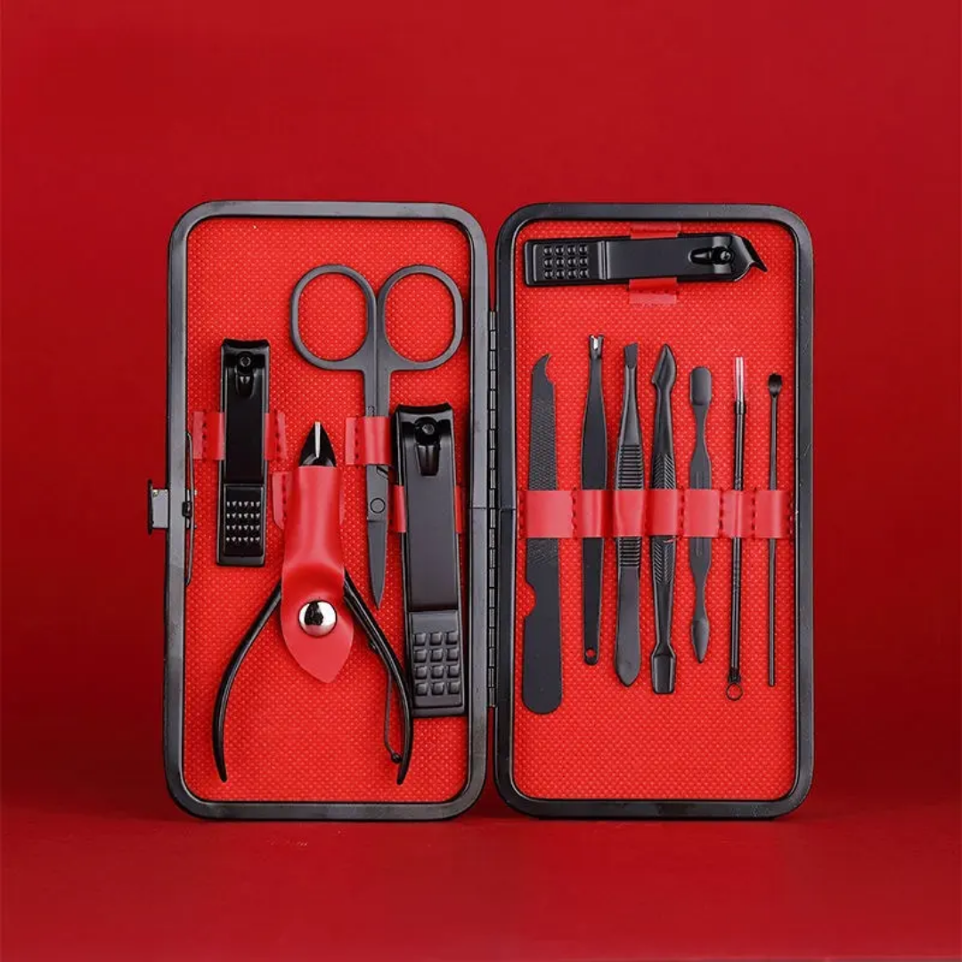 12pc Nail Clipper Manicure, pedicure, facial care set. Stainless steel