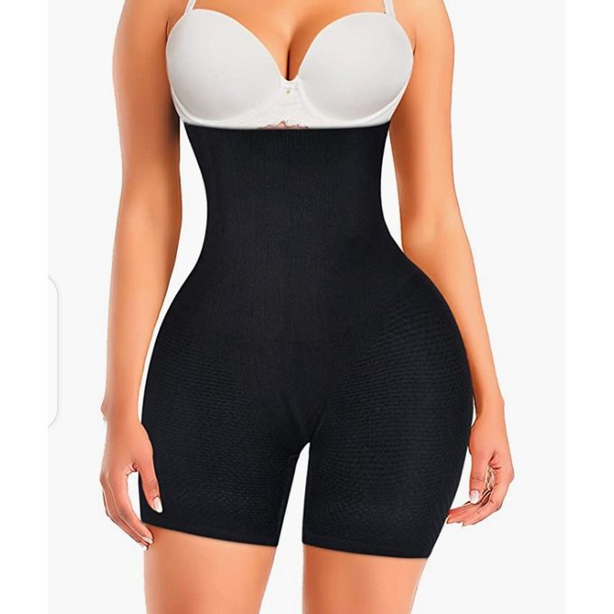 Shop NEBILITY Nebility Hi-Waist Double Tummy Control Panty Waist Trainer  Body Shaper, XL - Black