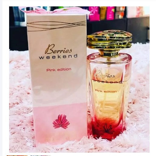 Berries Weekend Pink Edition Perfume 100ml with a free Berries Weekend Deodorant Spray 50ml