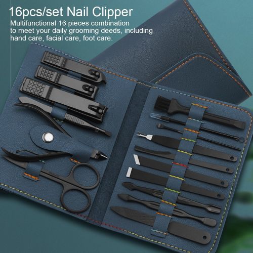 16pc Nail Clipper Manicure Set