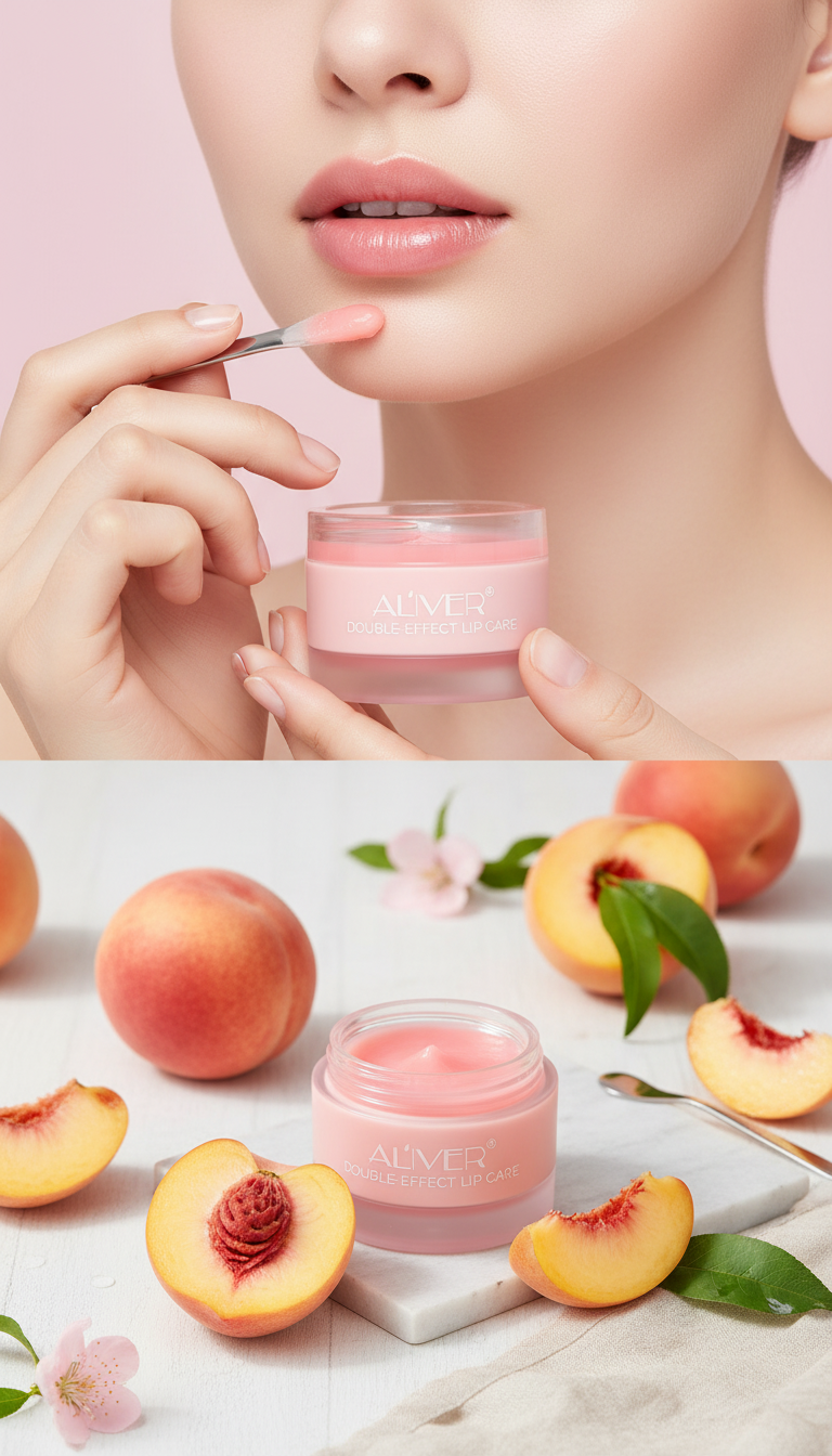 Aliver Double effect lip treatment lip scrub and lip balm