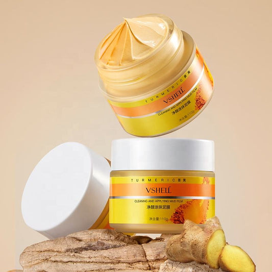 Turmeric Ayuverda Organic Kaolin Clay Mask  Detox Purify Pores Blackheads Oil Control Prevents Acne Growth  Facial mask