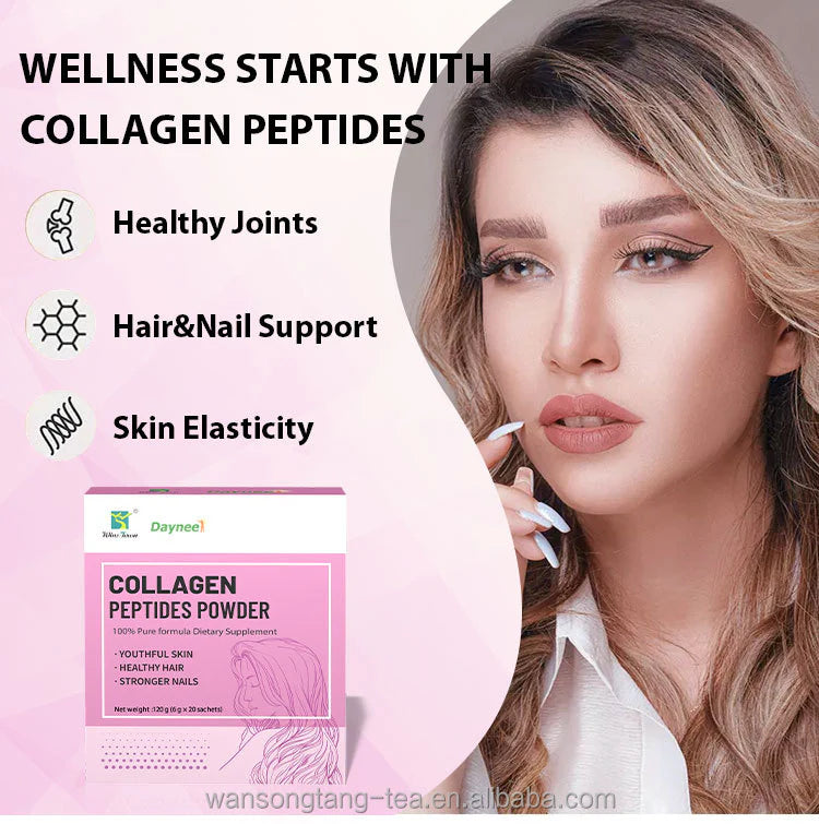 Collagen powder for Smooth Skin Glow ,Hair, nails beauty Supplement collagen peptides powder