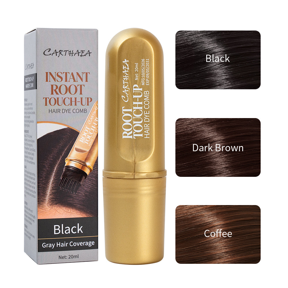 Waterproof Black Hair Dye Stick With Comb color Black Ammonia free