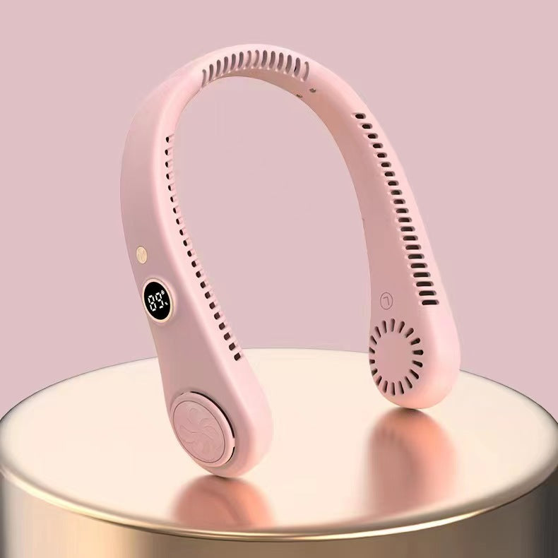 1500 MAh Bladeless Handsfree High Wind Neck Fan