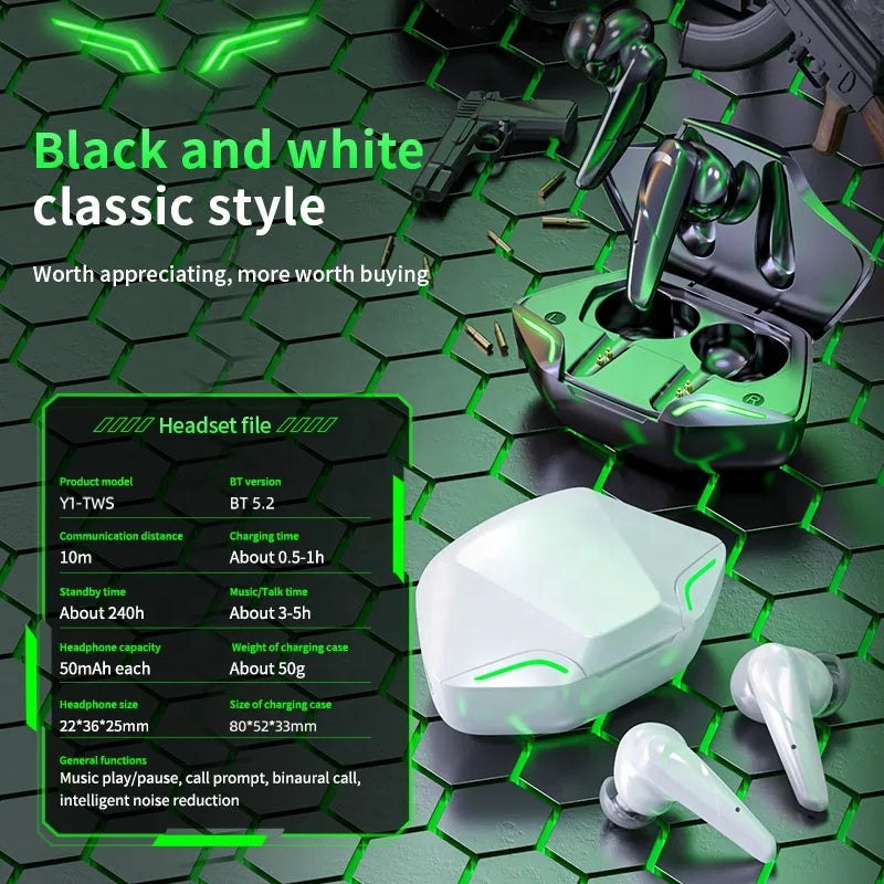 G11 Wireless Immersive Sound Gaming Earbuds – 300mAh Charging Case & Long Battery Life