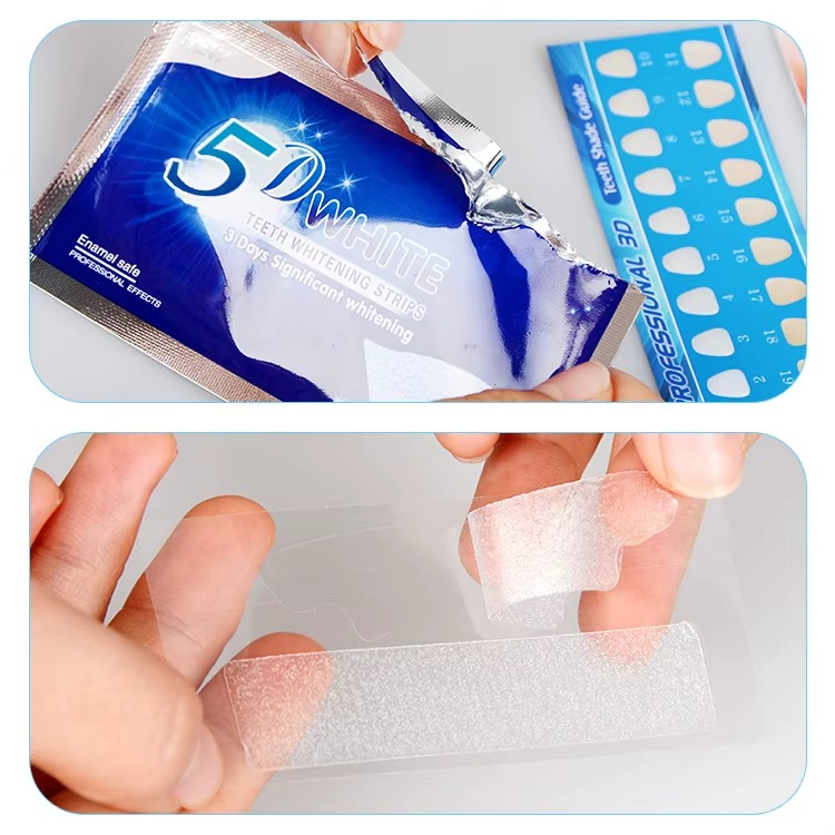 5D Teeth Whitening Strips - Powerful Stain Removal 7 Pairs