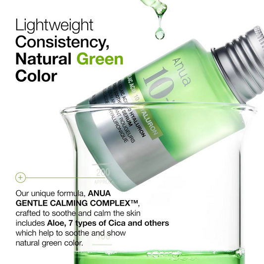Anua Azelaic Acid 10 Hyaluronic Acid Redness Soothing Serum Vegan Korean Skincare for Sensitive Skin Niacinamide Spot Care