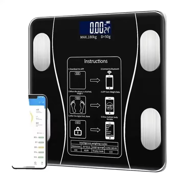 Smart Bluetooth BMI Bathroom Scale – Up to 180kg