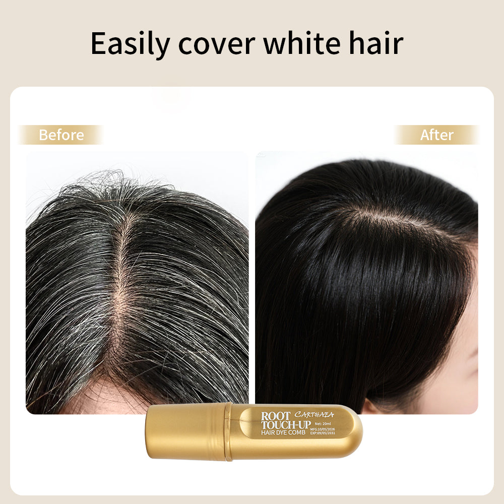 Waterproof Black Hair Dye Stick With Comb color Black Ammonia free