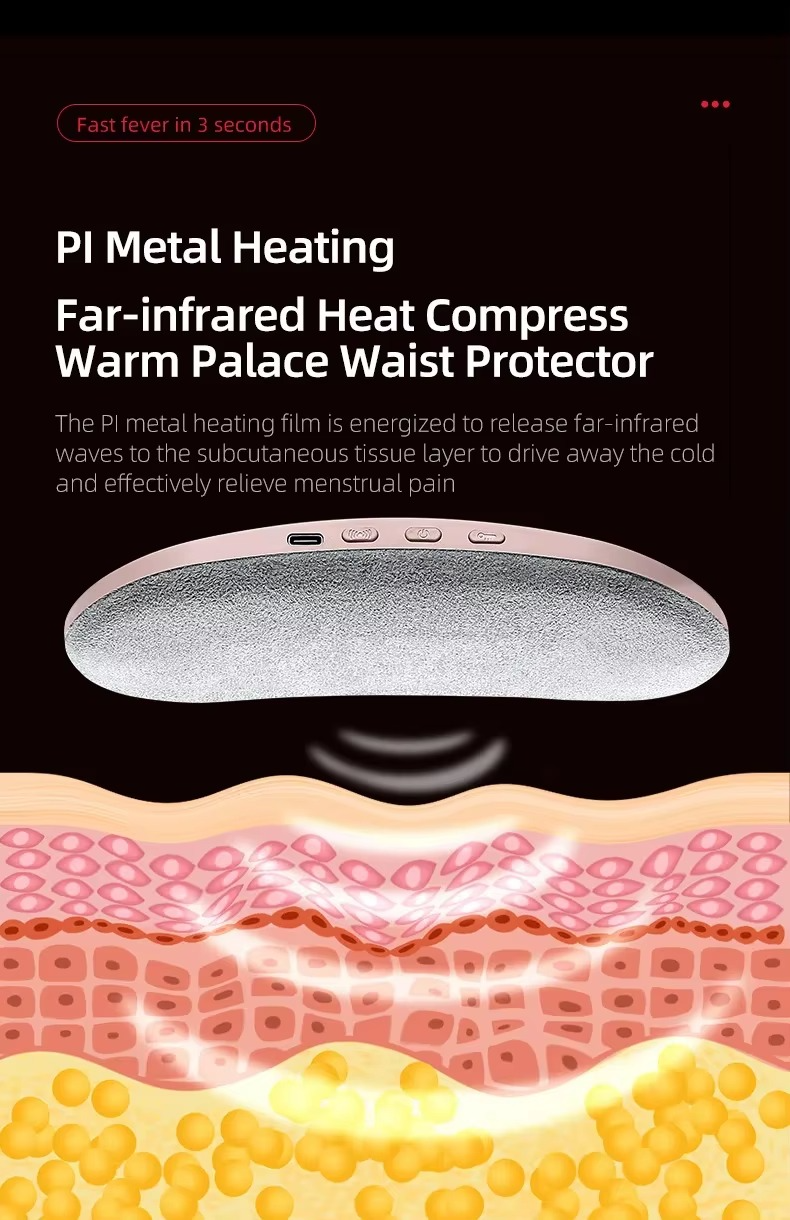 Pain Reliever  Menstrual Heating Pad Warm Massager for Pain Relief from Cramps and Back Pain