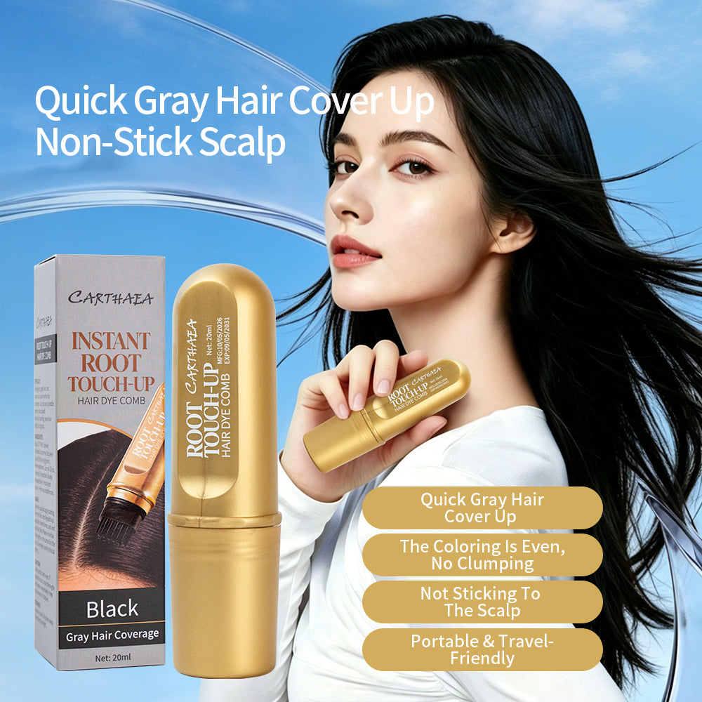 Waterproof Black Hair Dye Stick With Comb color Black Ammonia free