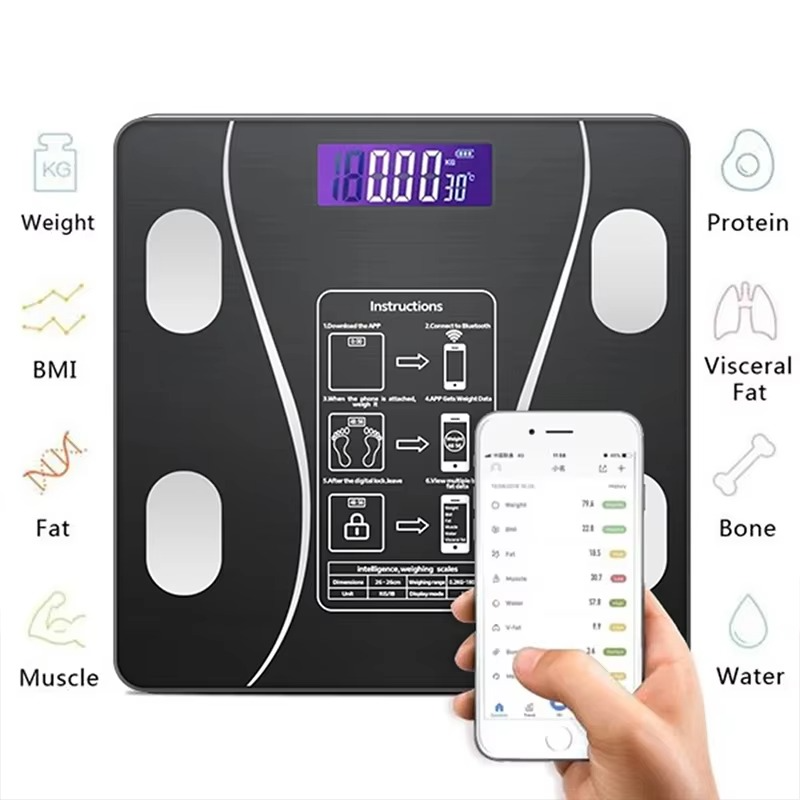 Smart Bluetooth BMI Bathroom Scale – Up to 180kg