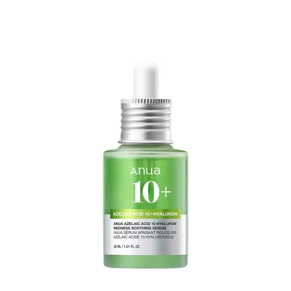 Anua Azelaic Acid 10 Hyaluronic Acid Redness Soothing Serum Vegan Korean Skincare for Sensitive Skin Niacinamide Spot Care