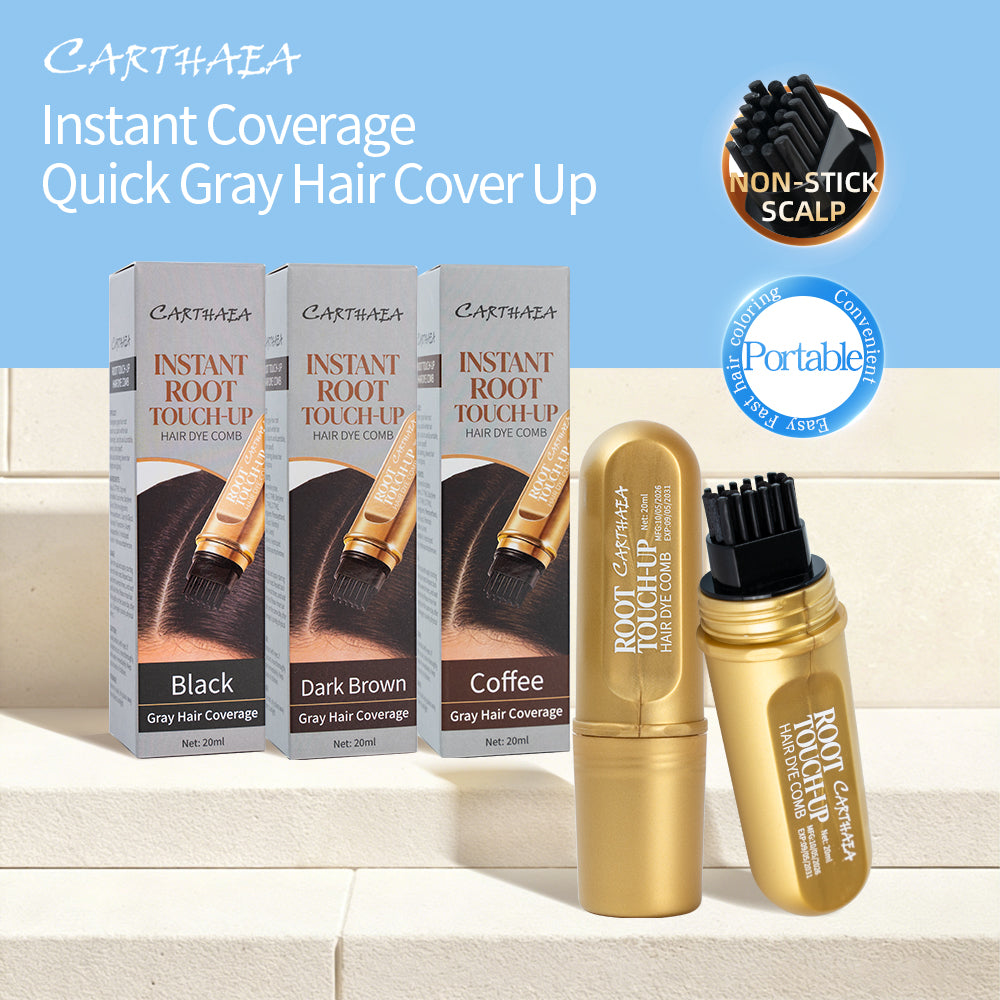 Waterproof Black Hair Dye Stick With Comb color Black Ammonia free