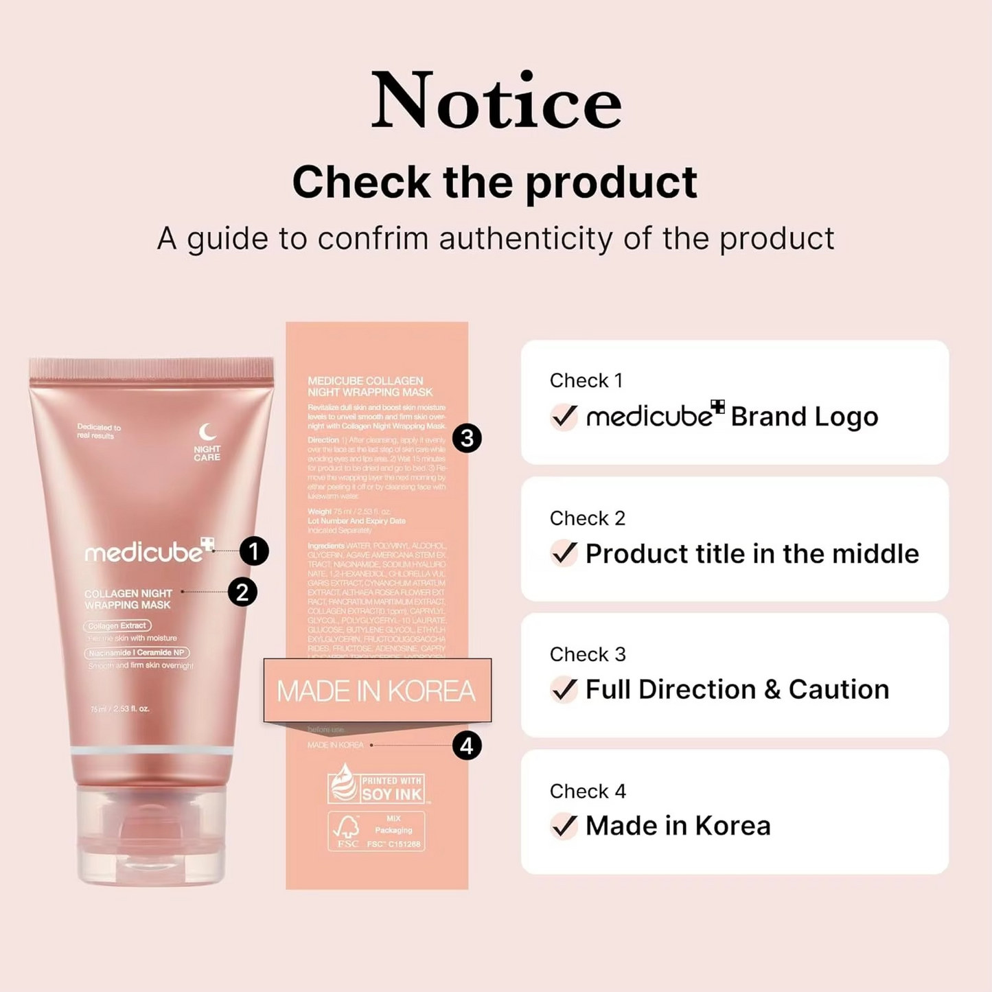 Medicube Night Wrapping Collagen Mask 75ml