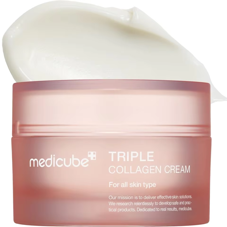 Medicube Triple Collagen Cream with Hyaluronic Acid Elastin Moisturizing Firming