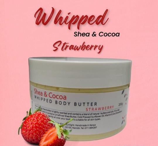 Luxury Organic Whipped Body Butter Body with Shea butter and Cocoa Butter