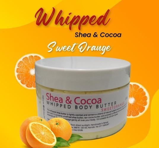 Luxury Organic Whipped Body Butter Body with Shea butter and Cocoa Butter