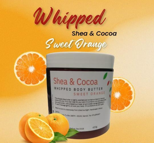 Luxury Organic Whipped Body Butter Body with Shea butter and Cocoa Butter