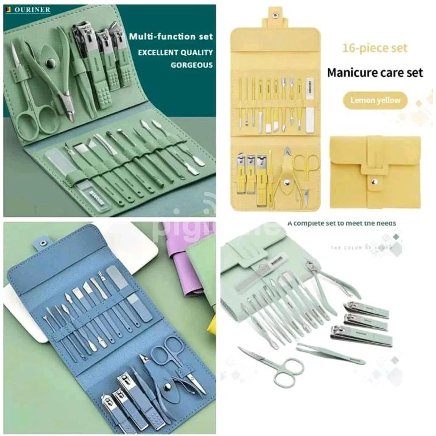 16pc Nail Clipper Manicure Set