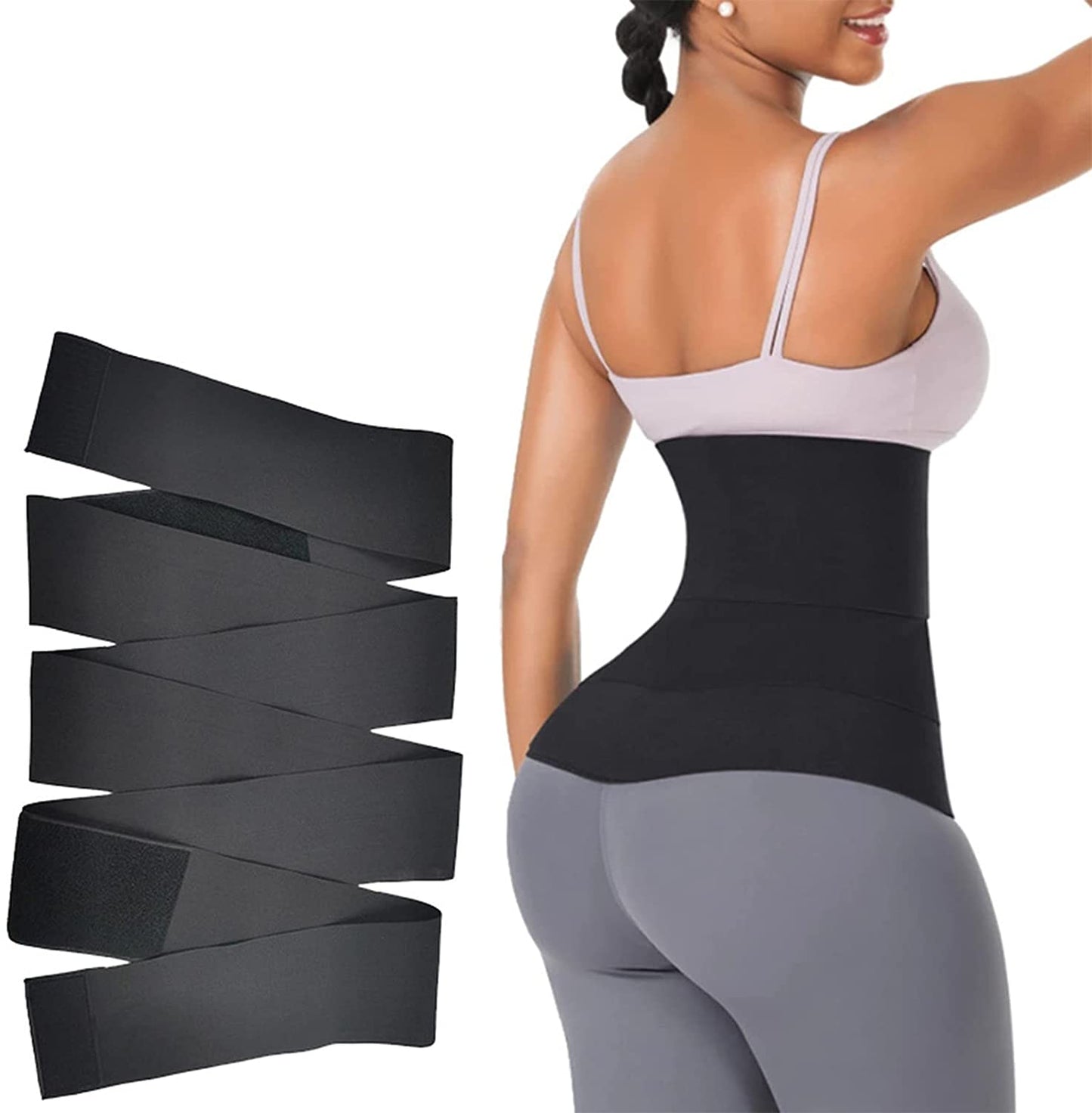 Waist Trainer Bandage wrap Sauna Belt Snatch me up Tummy Wrap