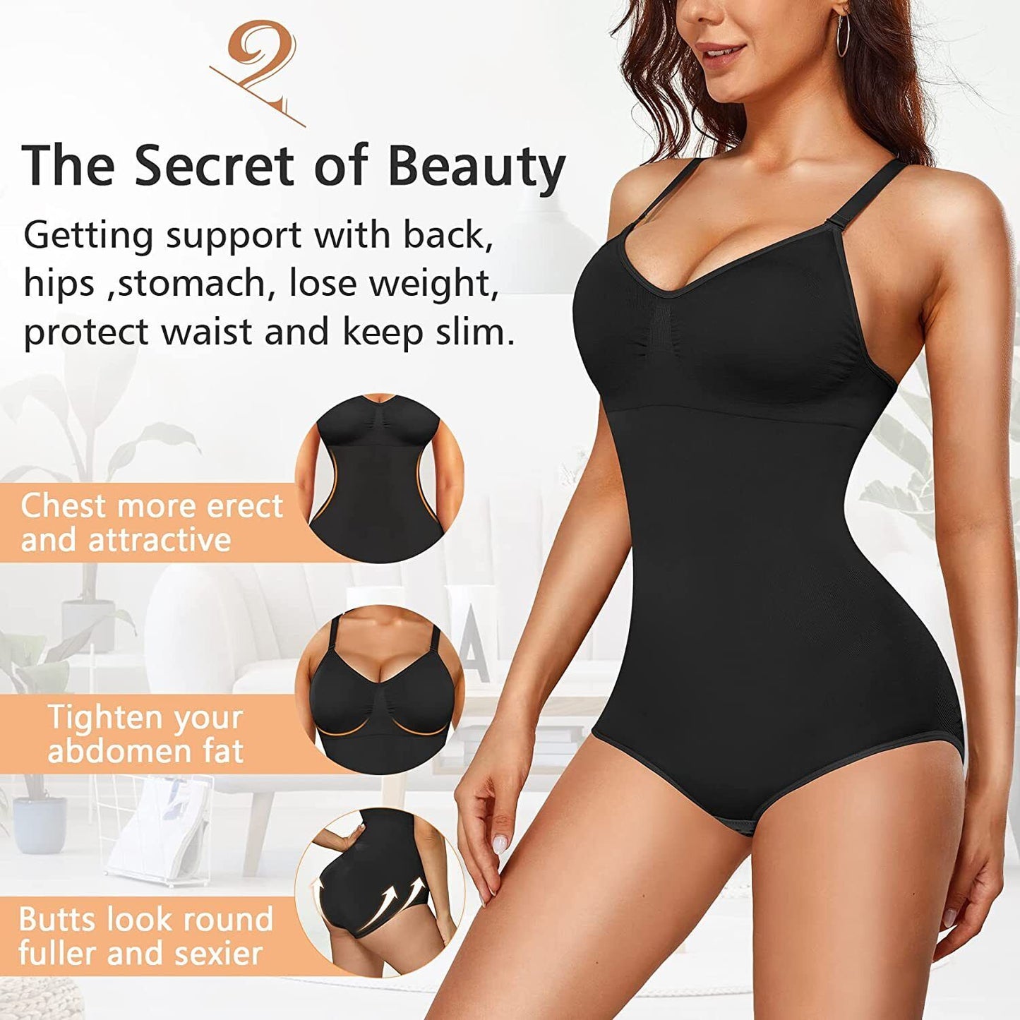 Tummy Control Seamless Bodysuit Shapewear