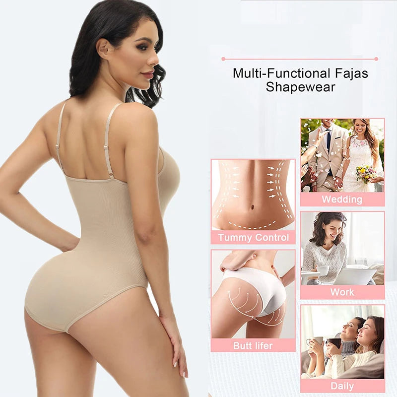 Tummy Control Seamless Bodysuit Shapewear