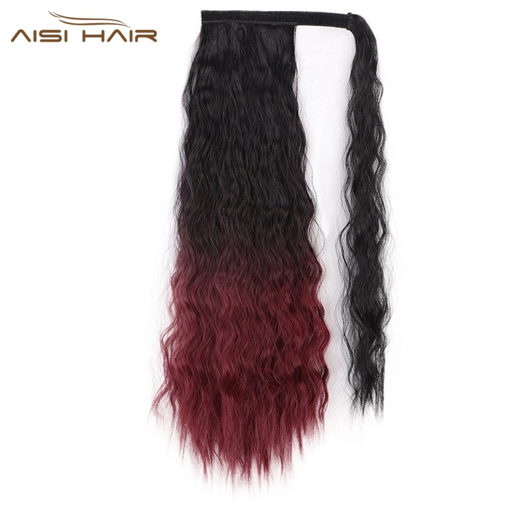 Synthetic Wavy Ponytail Hair Extension Wrap Around Fiber Hair extension with Heat Resistance