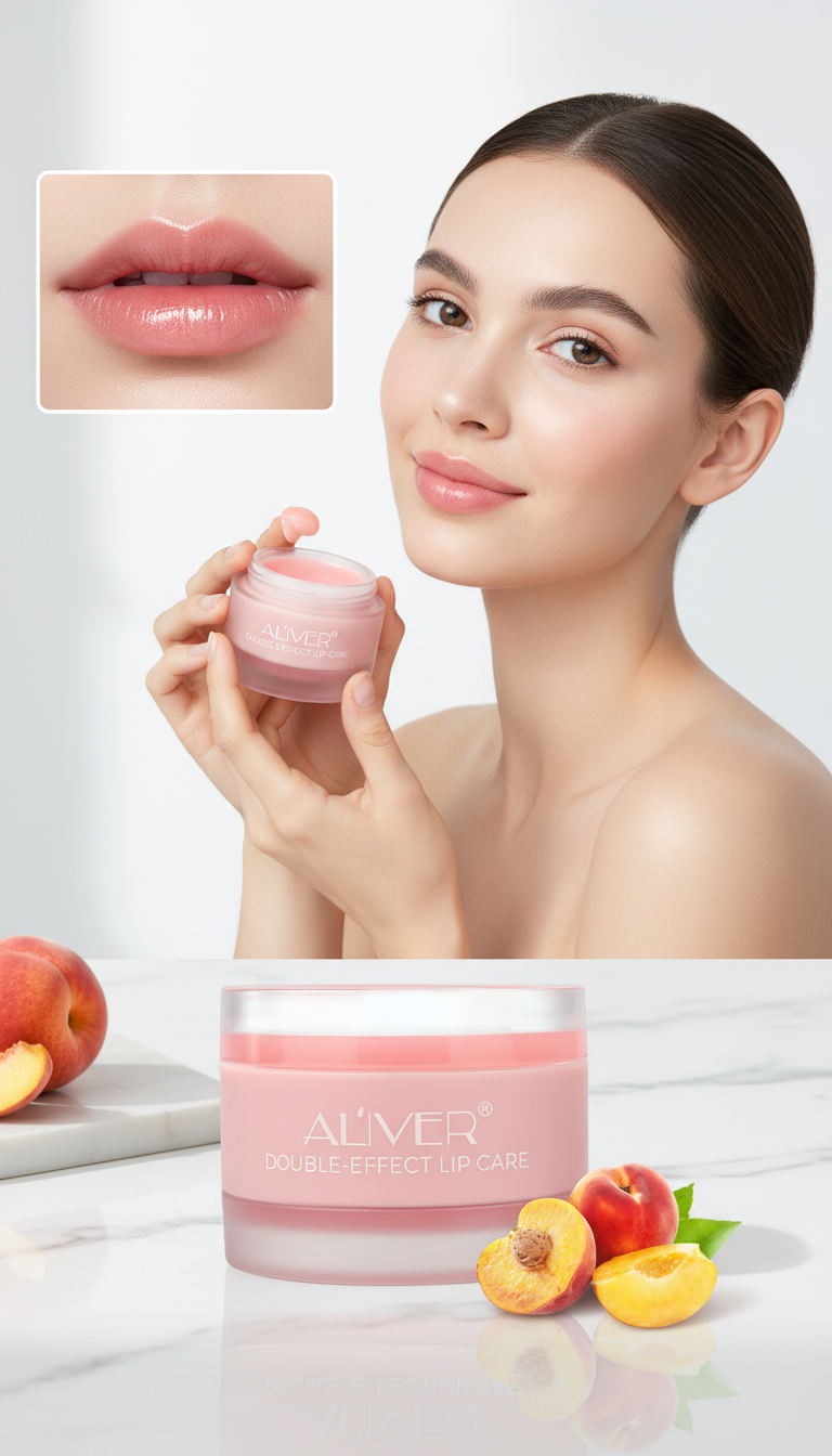 Aliver Double effect lip treatment lip scrub and lip balm