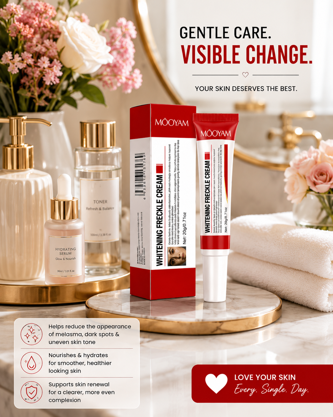 Mooyam Melasma, Freckles and Dark spot Removal Cream