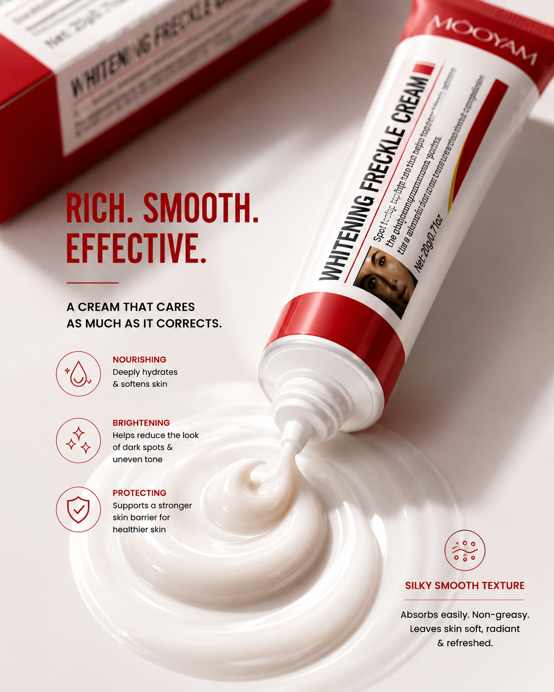 Mooyam Melasma, Freckles and Dark spot Removal Cream