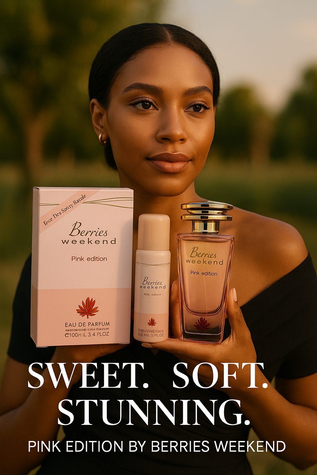 Berries Weekend Pink Edition Perfume 100ml with a free Berries Weekend Deodorant Spray 50ml