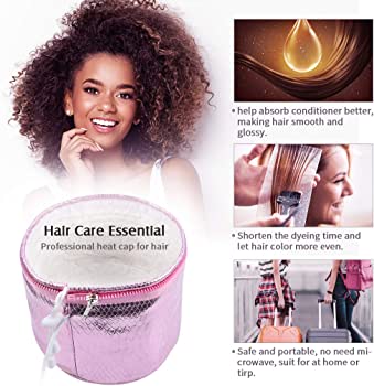 Afro Hair Steamer Cap Dryer, Thermal Treatment Hat ,Beauty SPA for Nourishing Hair