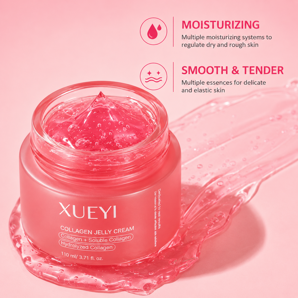 XUEYI Collagen Jelly Cream, Hydrolyzed Collagen For Plumping  Skin 110ml
