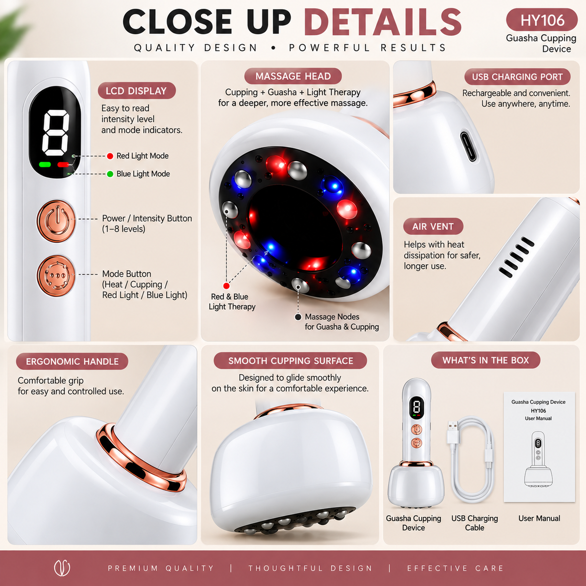 Rechargeable Microcurrent Body Sculpting and Contour Cupping Device.