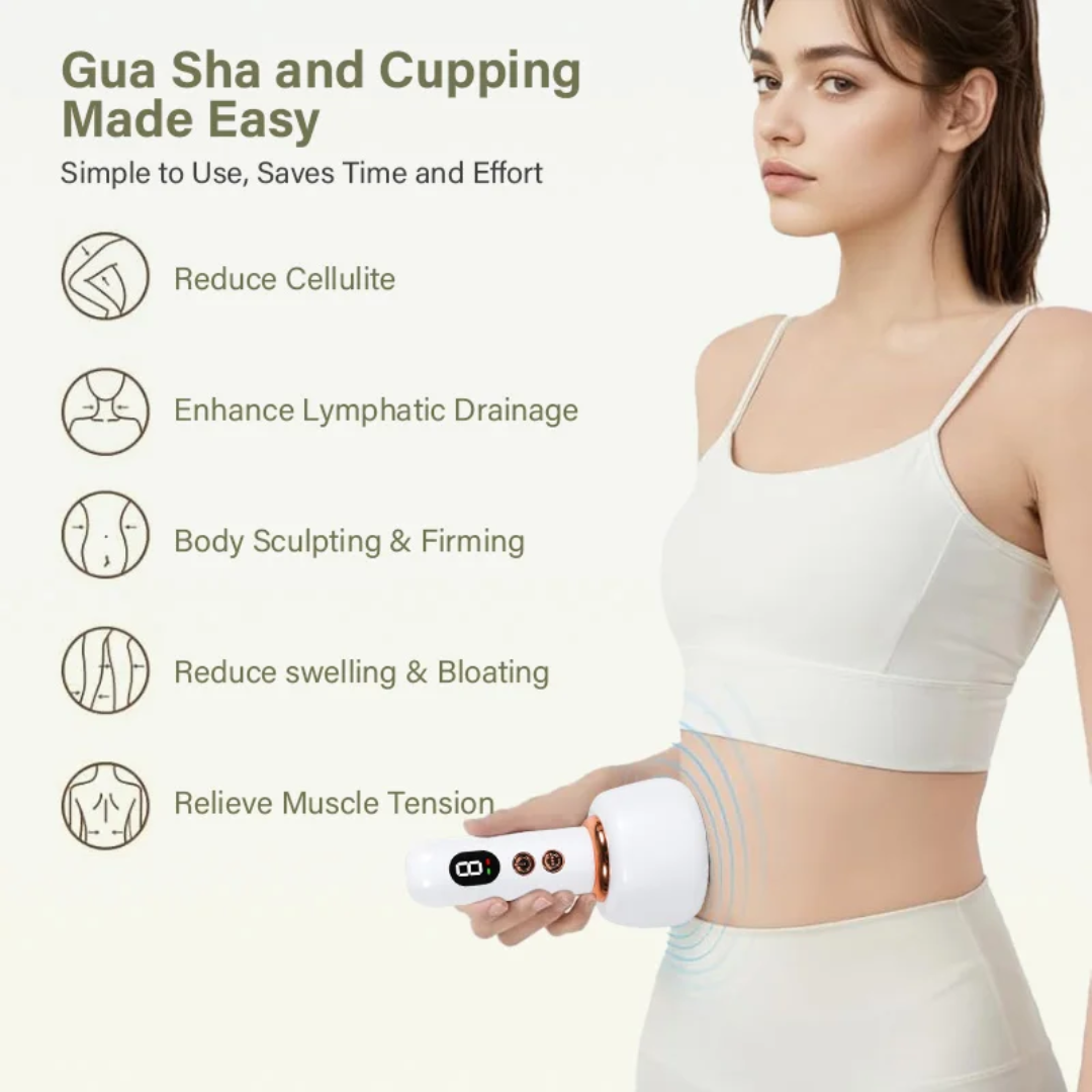 Rechargeable Microcurrent Body Sculpting and Contour Cupping Device.