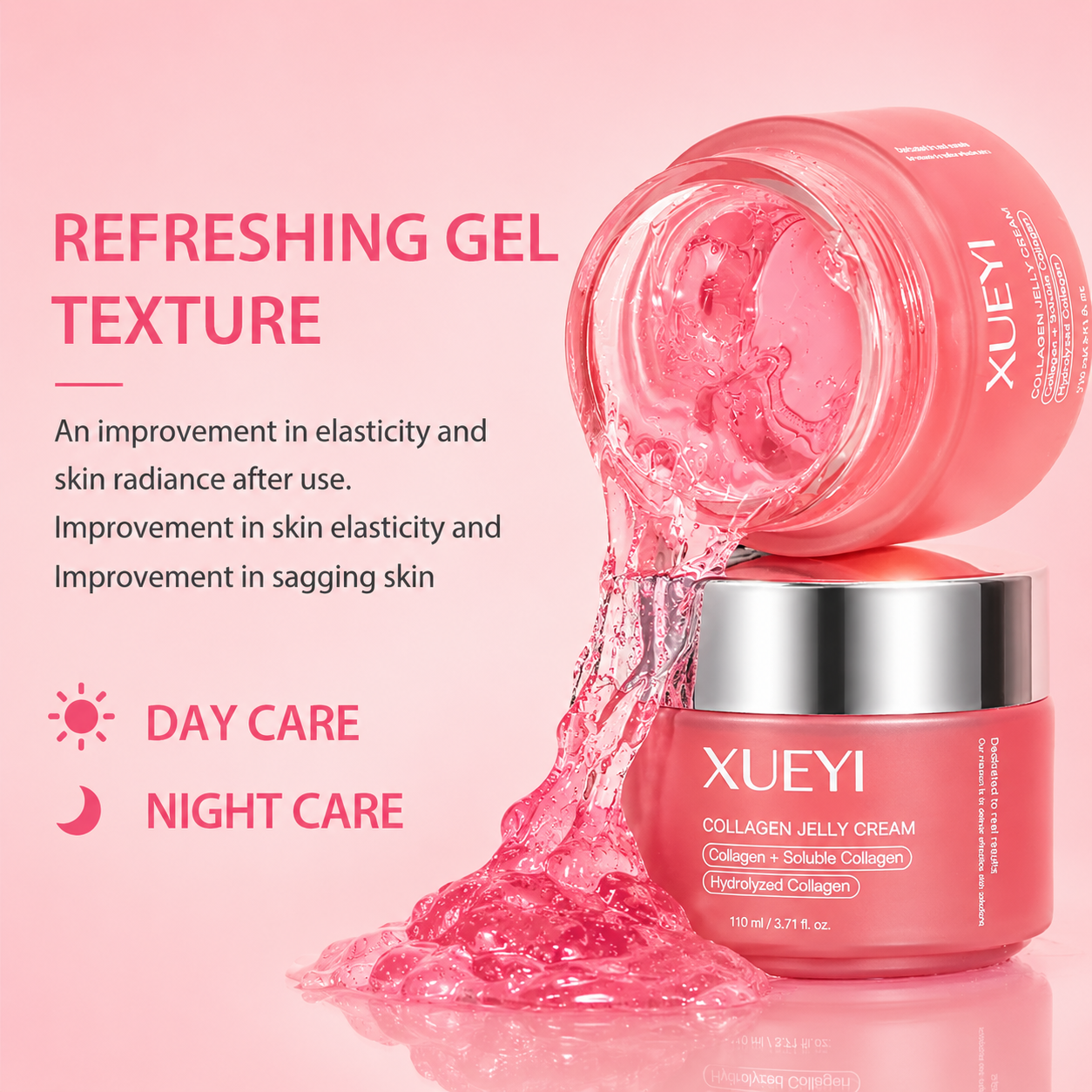 XUEYI Collagen Jelly Cream, Hydrolyzed Collagen For Plumping  Skin 110ml