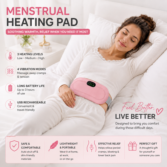 Pain Reliever  Menstrual Heating Pad Warm Massager for Pain Relief from Cramps and Back Pain
