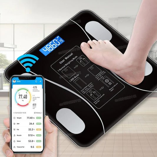 Smart Bluetooth BMI Bathroom Scale – Up to 180kg