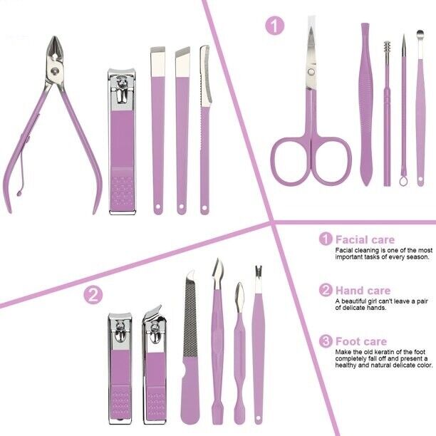 16pc Nail Clipper Manicure Set