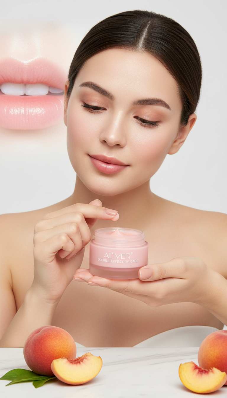Aliver Double effect lip treatment lip scrub and lip balm