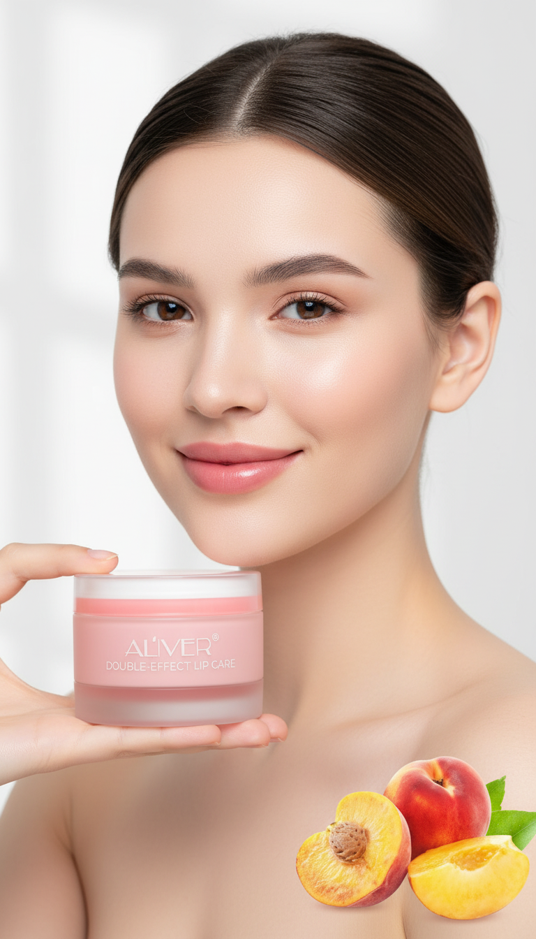 Aliver Double effect lip treatment lip scrub and lip balm
