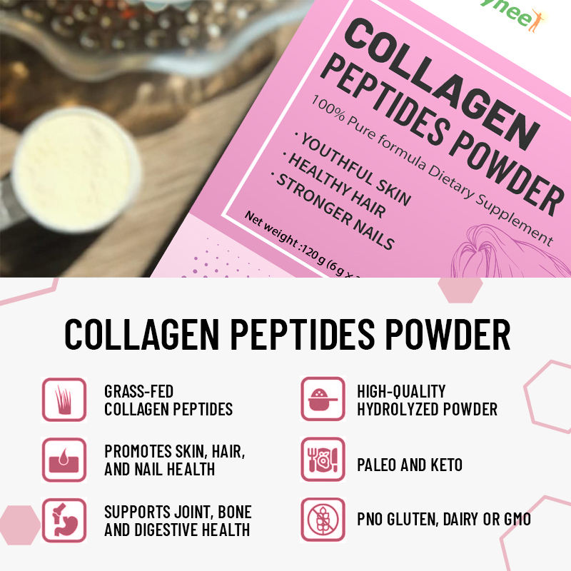 Collagen powder for Smooth Skin Glow ,Hair, nails beauty Supplement collagen peptides powder