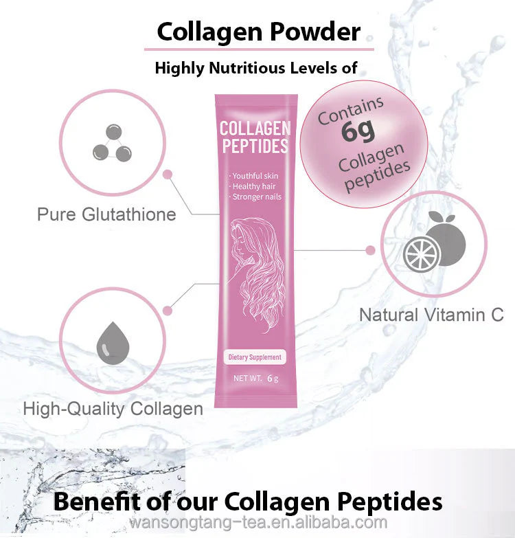 Collagen powder for Smooth Skin Glow ,Hair, nails beauty Supplement collagen peptides powder