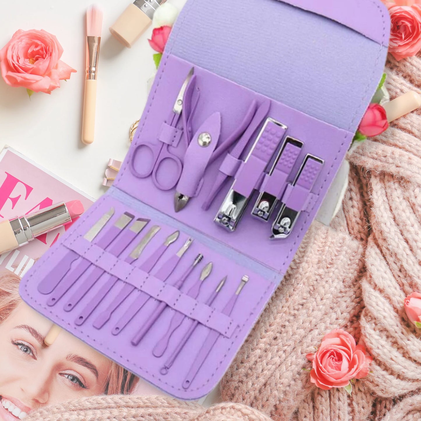 16pc Nail Clipper Manicure Set